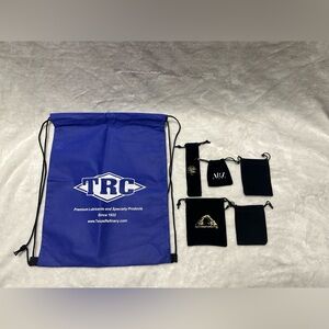 4 black small velvet drawstring gift pouch storage jewelry dust bags 1 backpack